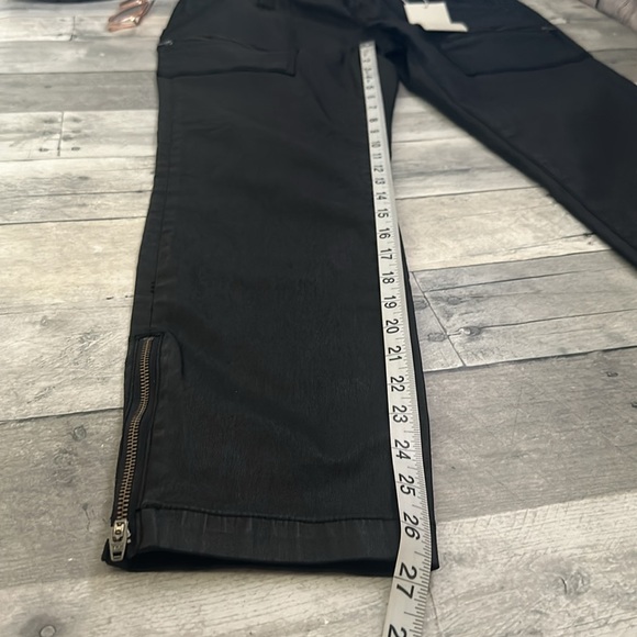Anthropologie Joie | Sexy Coated Faux Leather Denim | High Rise ! Cargo … - Picture 10 of 10